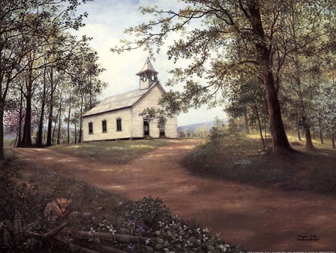 Framed Sunday in Cades Cove Print