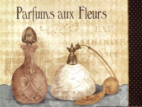 Framed Parfums aux Fleurs Print