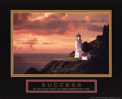 Framed Success - Lighthouse Print