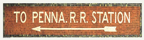 Framed Penn Station Subway Sign Print