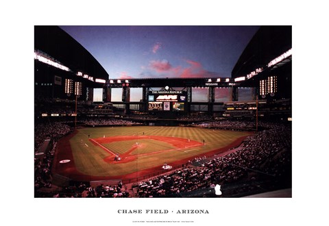 Framed Chase Field, Arizona Print