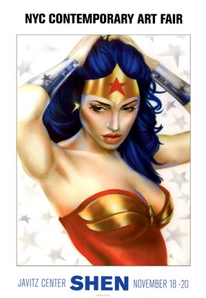 Framed Wonder Woman Print