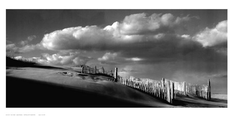 Framed Sand Fences Print