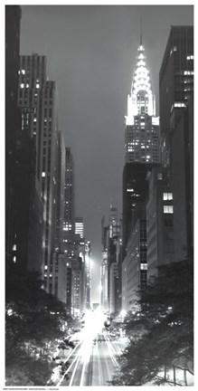 Framed Looking Across 42nd Street Print