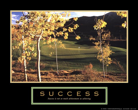 Framed Golf-Success Print