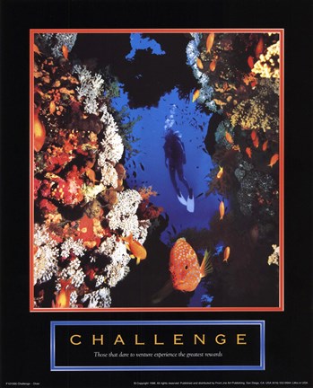 Framed Challenge - Diver Print