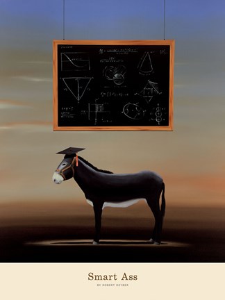 Framed Smart Ass Print