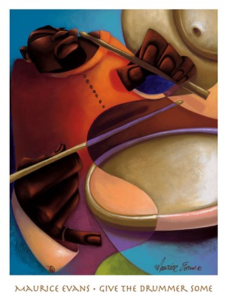 Framed Give the Drummer Some Print