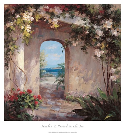 Framed Portal to the Sea Print