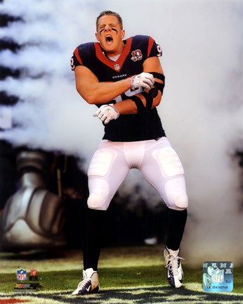 Framed J.J. Watt 2012 Action Print