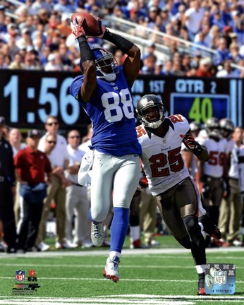 Framed Hakeem Nicks 2012 catch Print