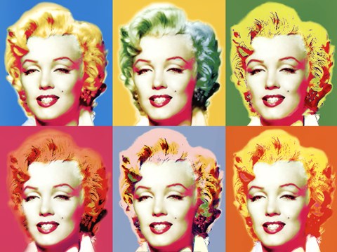 Framed Visions of Marilyn Print