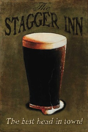 Framed Stagger Inn Print