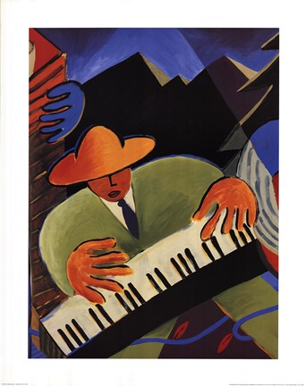 Framed Street Concert Print