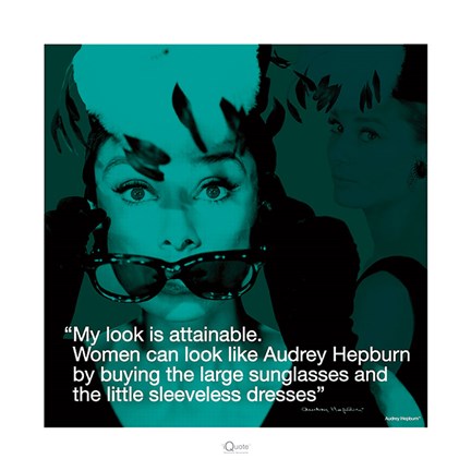 Framed Audrey Hepburn- Attainable Print