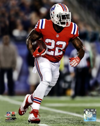 Framed Stevan Ridley 2012 Action Print