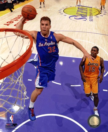 Framed Blake Griffin 2012-13 Action Print