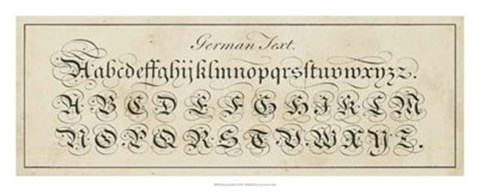 Framed Manuscript Sampler I Print