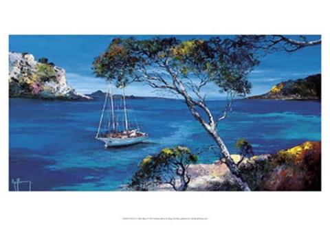 Framed Le voilier blanc Print