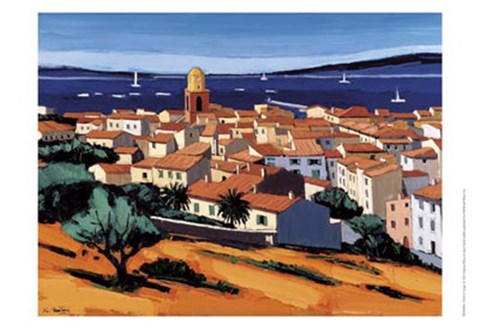 Framed St-Tropez Print