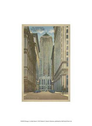 Framed Chicago- La Salle Street Print