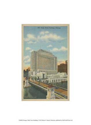 Framed Chicago- Daily News Building Print