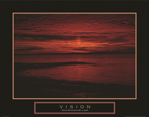 Framed Vision - Crimson Morning Print