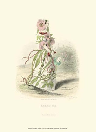 Framed Le Fleur AnimT II Print