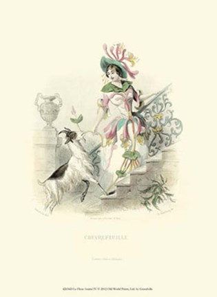 Framed Le Fleur AnimT IV Print