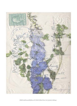 Framed Small Postcard Wildflowers II Print