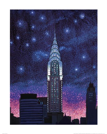 Framed Chrysler Building Print