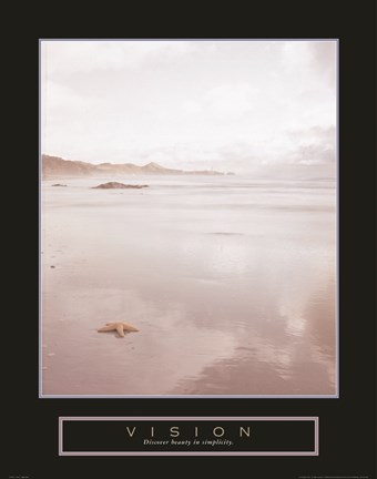 Framed Vision - Foggy Beach Print