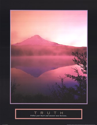 Framed Truth - Misty Mountain Print