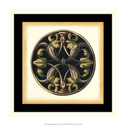 Framed Small Ornamental Accents I Print