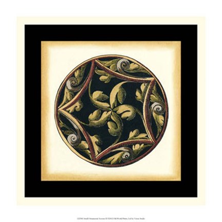 Framed Small Ornamental Accents II Print
