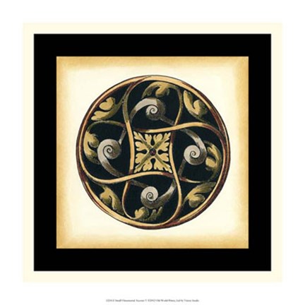 Framed Small Ornamental Accents V Print