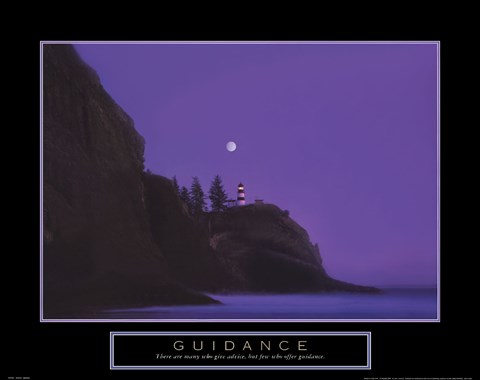 Framed Guidance - Lighthouse Print