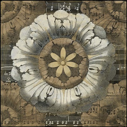 Framed Rosette Detail II Print