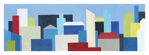 Framed City Block Print