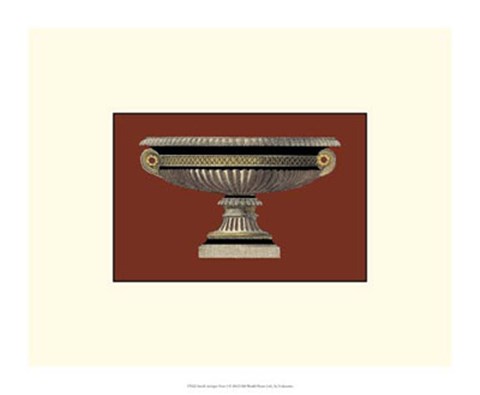 Framed Small Antique Vase I Print