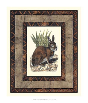 Framed Rustic Rabbit Print