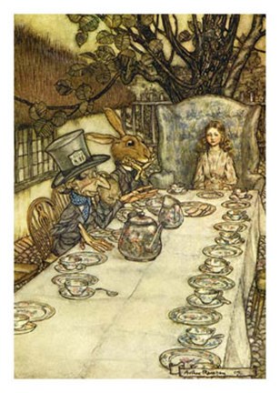 Framed Mad Tea Party Print