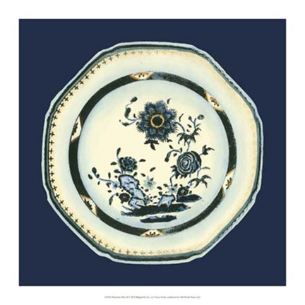 Framed Porcelain Plate II Print