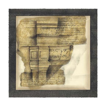 Framed Antique Capitals III Print
