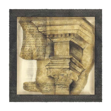 Framed Antique Capitals IV Print