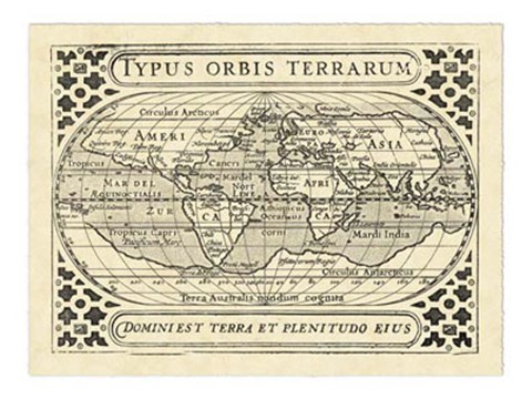 Framed Vintage Maps II Print