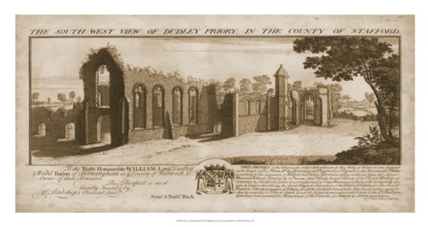 Framed View of Dudley Priory Print