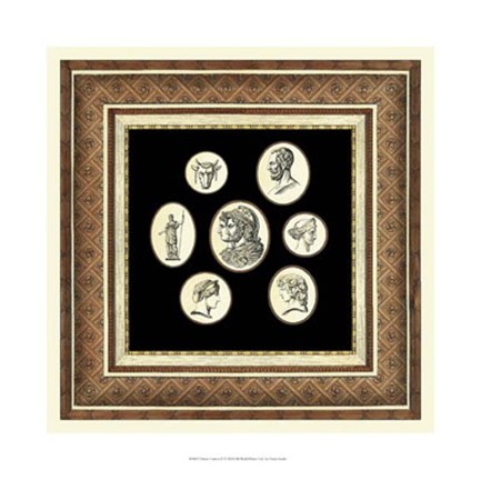 Framed Classic Cameos II Print