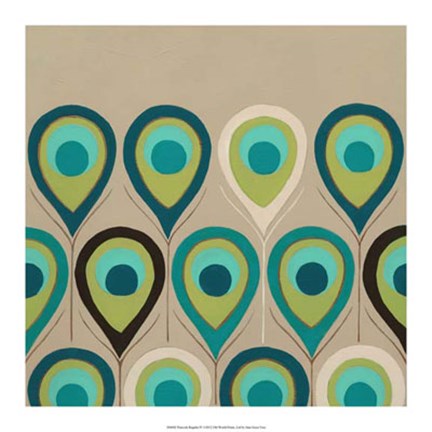 Framed Peacock Regalia IV Print