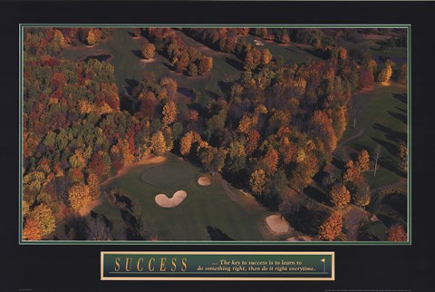 Framed Success-Golf Print